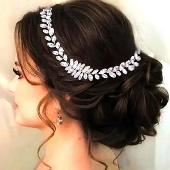 Luxury Bridal Crystal Hair Piece Comb - Picture 7 of 10